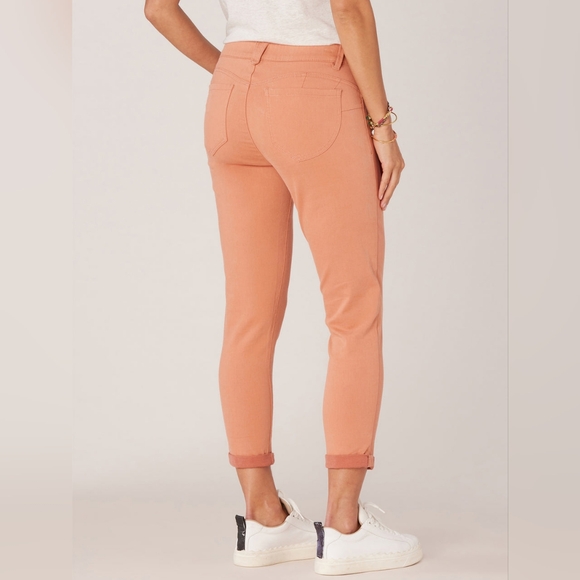 Democracy Women's NWT Peach "Ab" Solution Ankle Skimmer Skinny Jeans 10 Petite - Picture 10 of 12